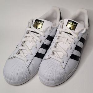 ADIDAS SUPERSTAR SHOES White and Black Women's Size 8